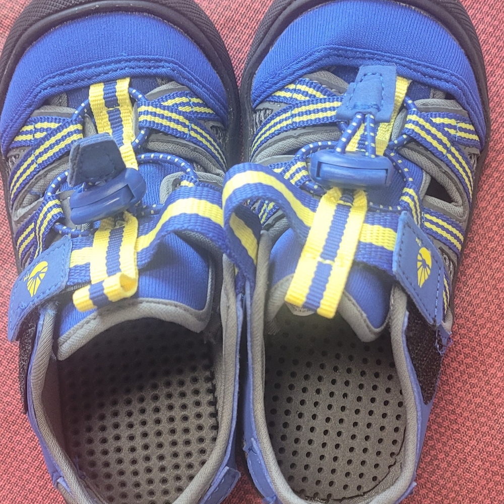 Orageous Toddler Blue and Yellow Water Shoes